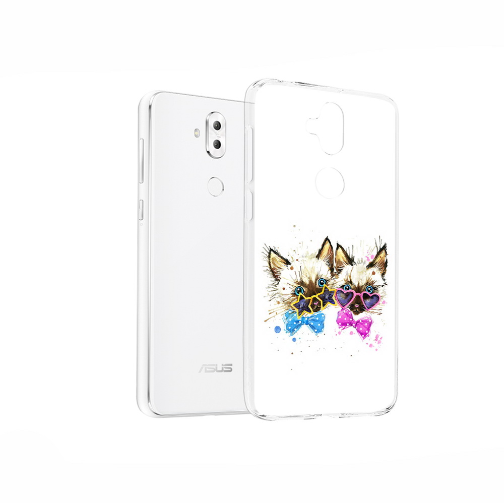 

Чехол MyPads Tocco для Asus ZenFone 5 Lite (ZC600KL) милые котята, Прозрачный, Tocco
