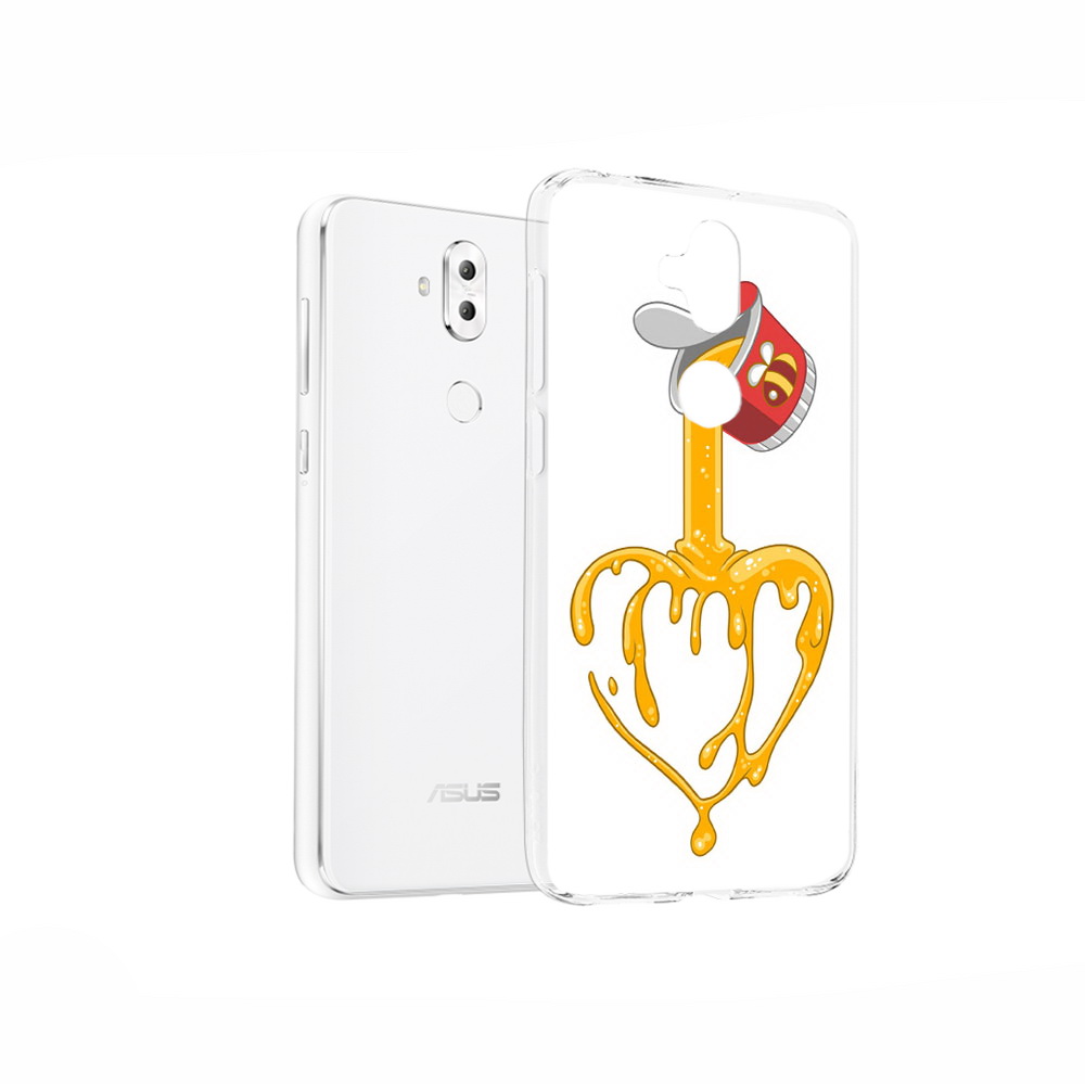 

Чехол MyPads Tocco для Asus ZenFone 5 Lite (ZC600KL) медовое сердце, Прозрачный, Tocco