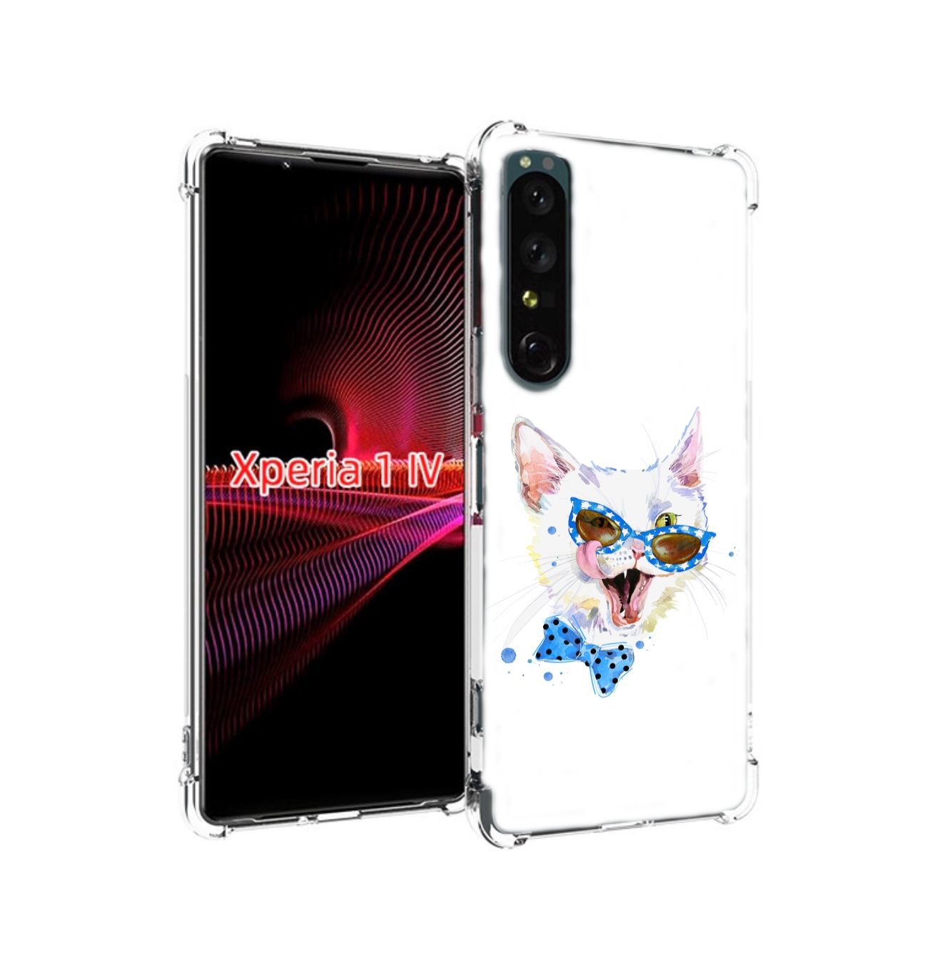 

Чехол накладка MyPads белый кот для Sony Xperia 1 IV, Прозрачный, Tocco