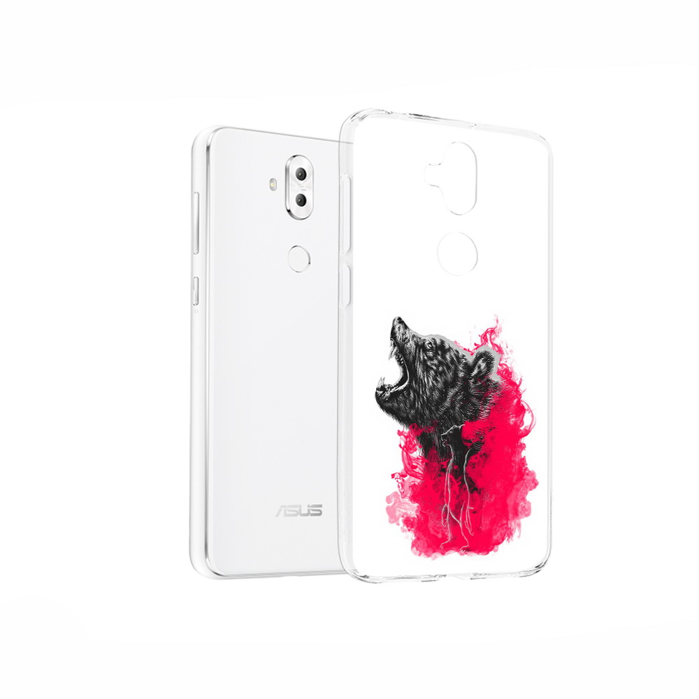 

Чехол MyPads Tocco для Asus ZenFone 5 Lite (ZC600KL) медведь в дымке, Прозрачный, Tocco