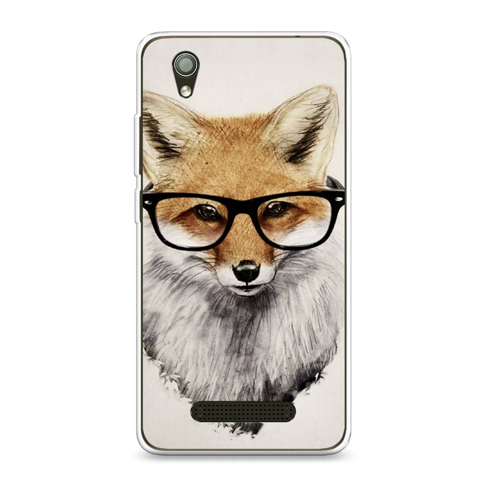 

Чехол Awog на ZTE Blade X3 / ЗТЕ Блэйд X3 "Лиса в очках", Разноцветный, 130650-10