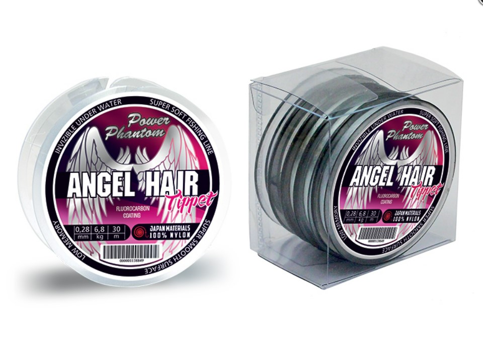 Леска Power Phantom ANGEL Hair Tippet CLEAR, 30 м 0,28 мм, 6,8 кг PPAHTC30028