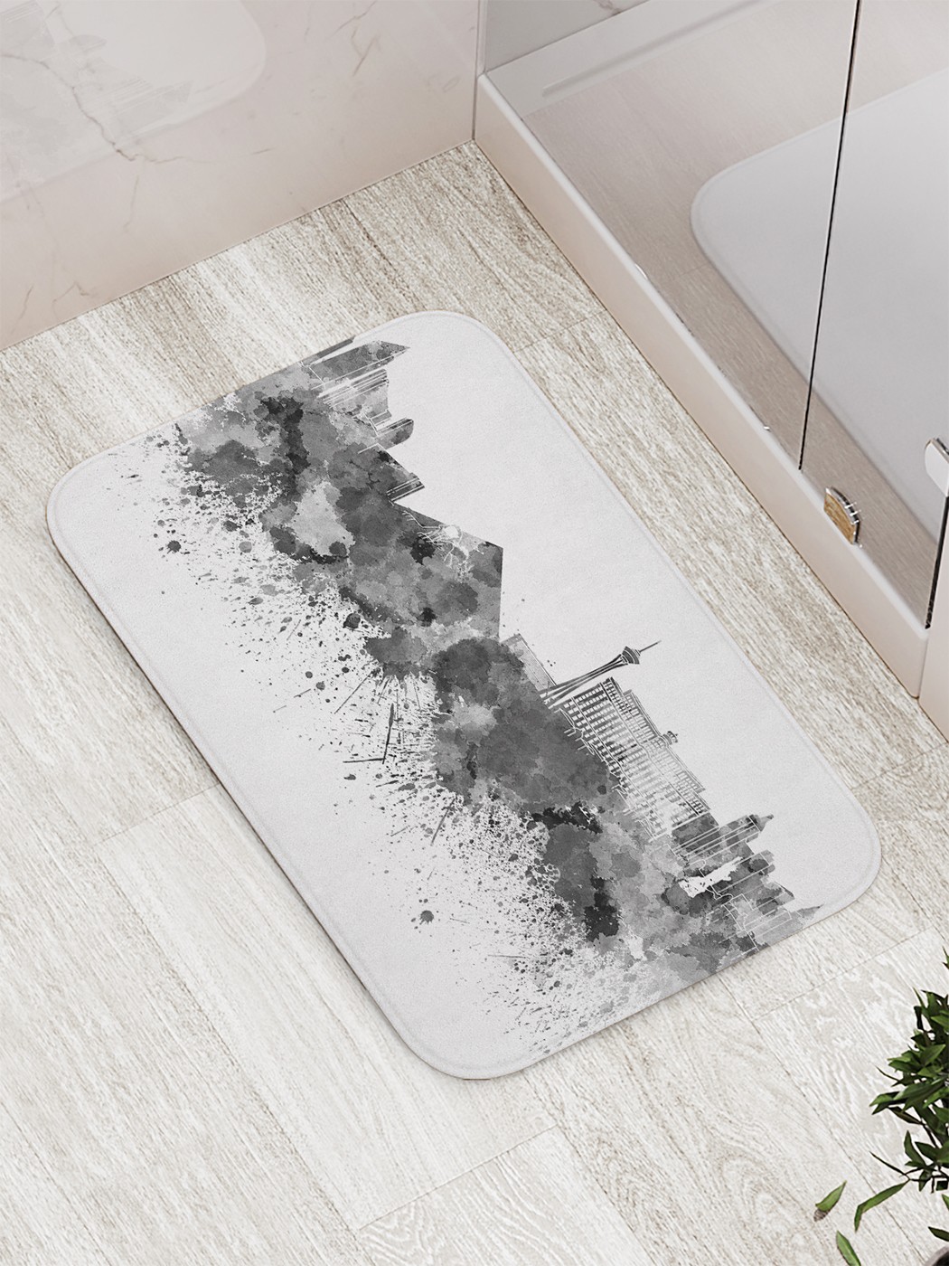

Коврик противоскользящий для ванной, сауны, бассейна, 77х52 см bath_77151 JoyArty