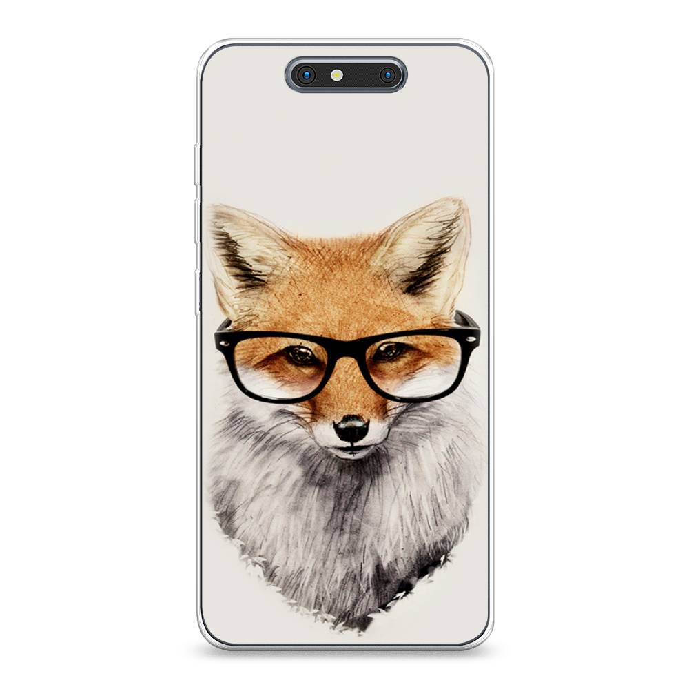 

Чехол Awog на ZTE Blade V8 / ЗТЕ Блэйд V8 "Лиса в очках", Разноцветный, 131250-10