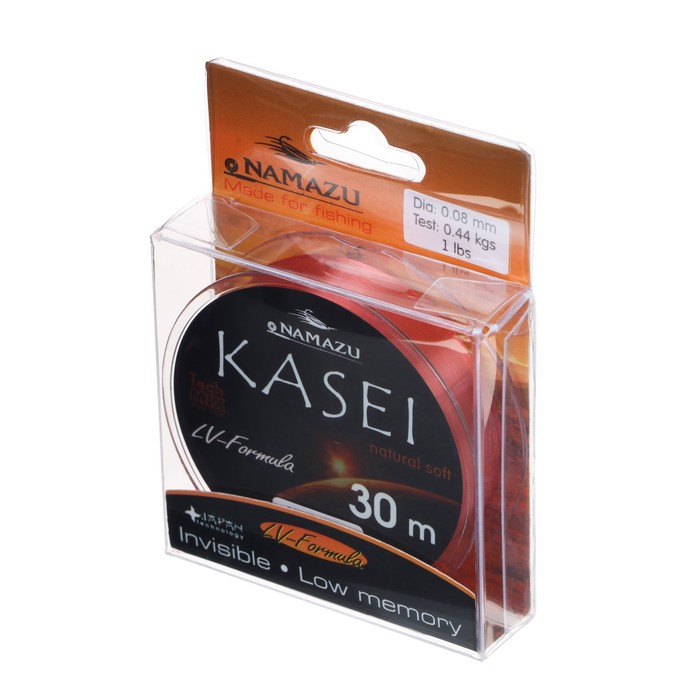 

Леска Namazu Kasei, L-30 м, d-0.08 мм, test0.44 кг, красный