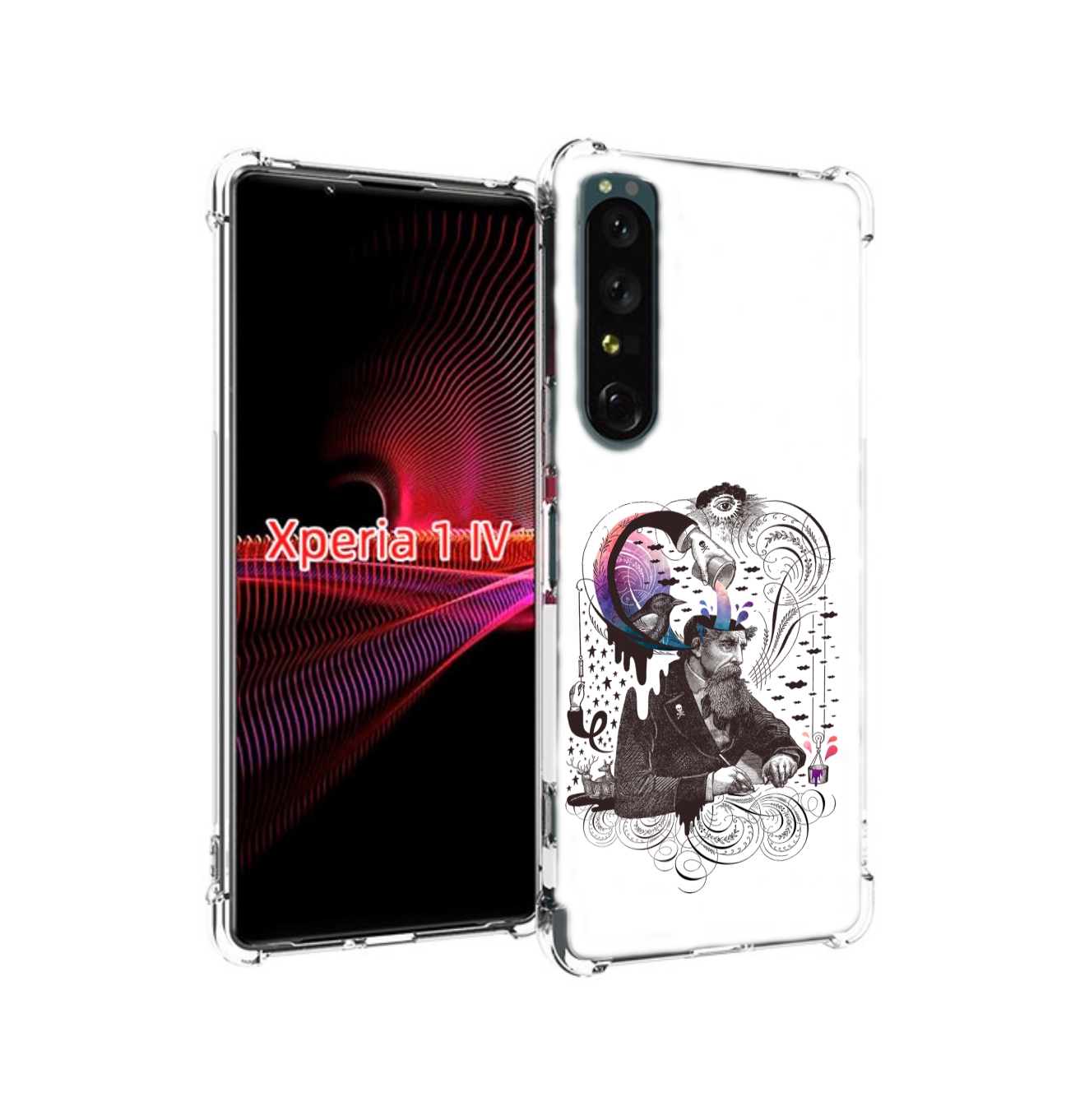 

Чехол накладка MyPads абстракция думающий мужчина для Sony Xperia ..., Прозрачный, Tocco
