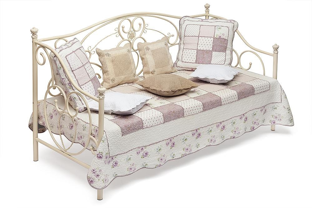 фото Кровать металлическая tetchair jane 90*200 см (day bed), античный белый (antique white)