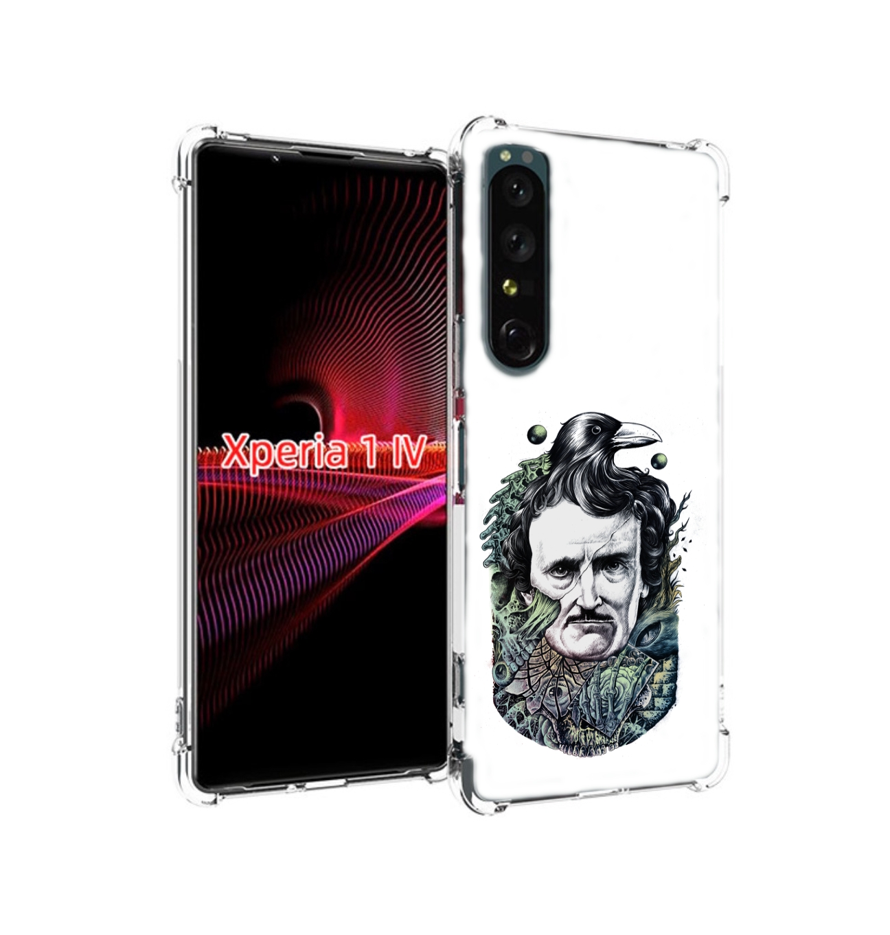 

Чехол накладка MyPads Эдгар Аллан с вороном для Sony Xperia 1 IV, Прозрачный, Tocco