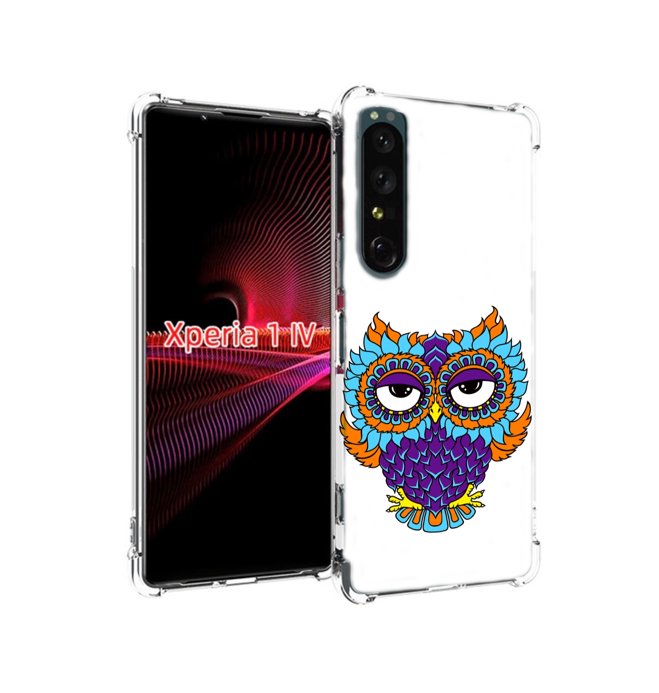 

Чехол накладка MyPads Цветная сова для Sony Xperia 1 IV, Прозрачный, Tocco