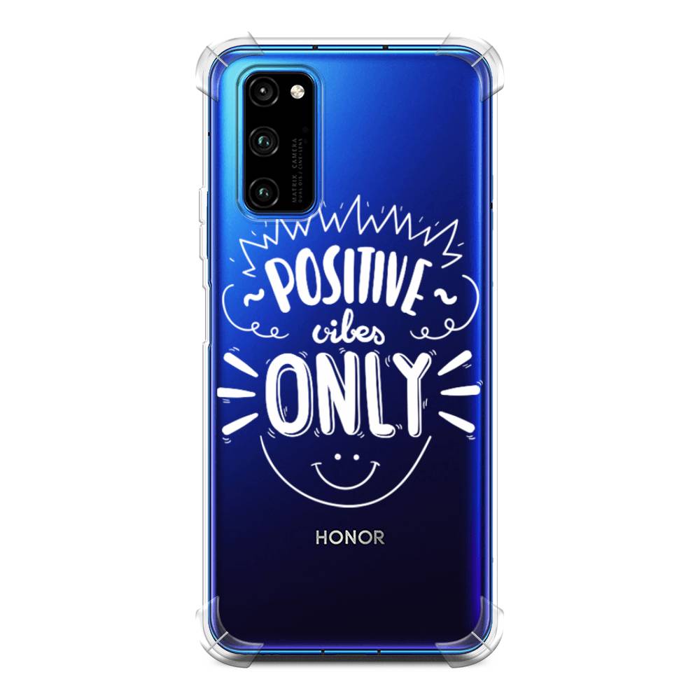 

Чехол Awog на Honor V30 Pro "Positive vibes only графика", Белый, 611451-1