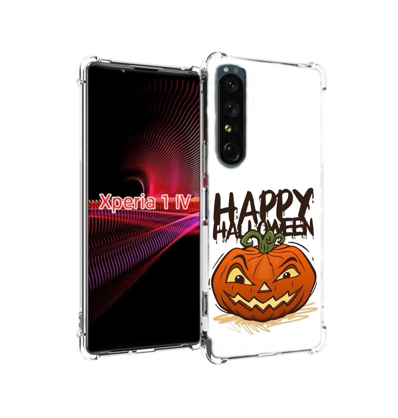 

Чехол накладка MyPads Хэллоуин счастливый для Sony Xperia 1 IV, Прозрачный, Tocco