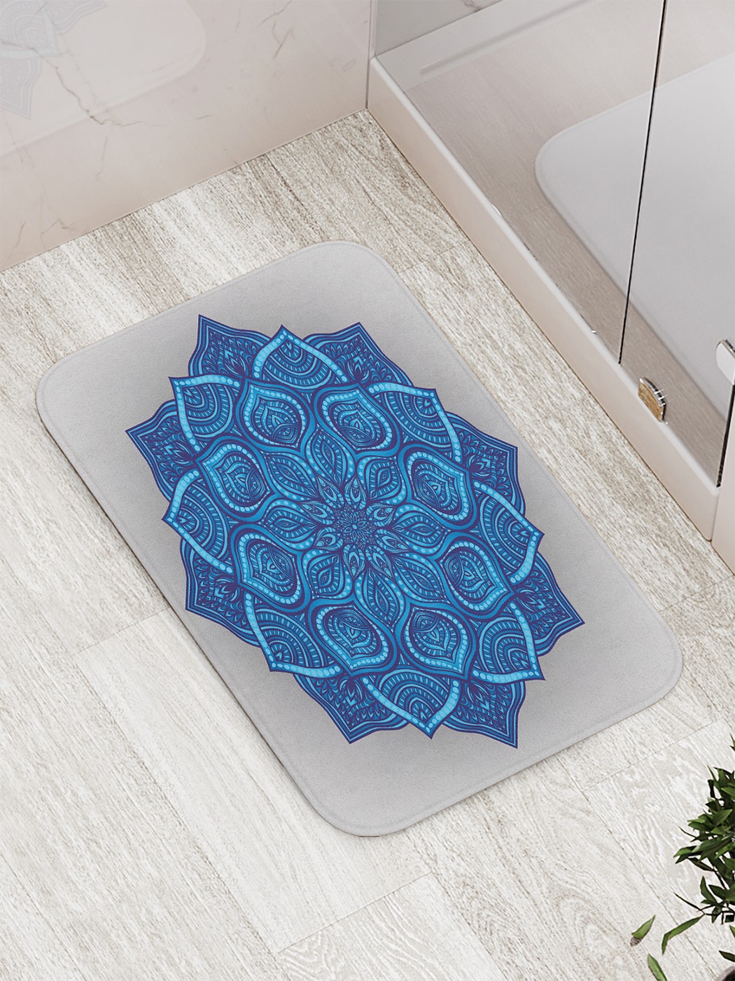 

Коврик противоскользящий для ванной, сауны, бассейна, 77х52 см bath_77088 JoyArty