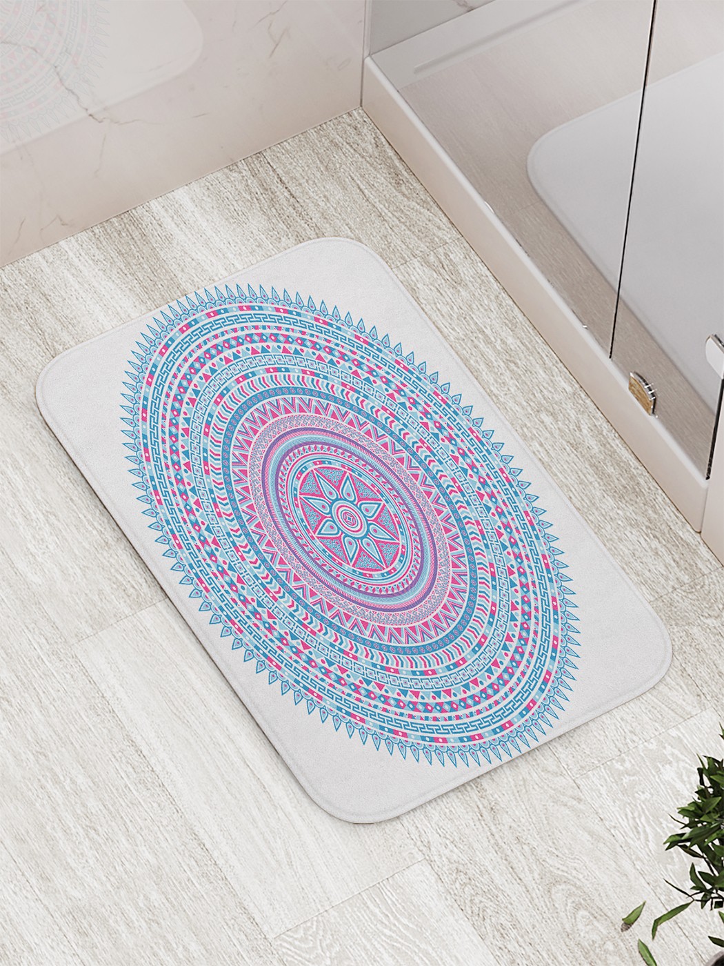 

Коврик противоскользящий для ванной, сауны, бассейна, 77х52 см bath_77077 JoyArty