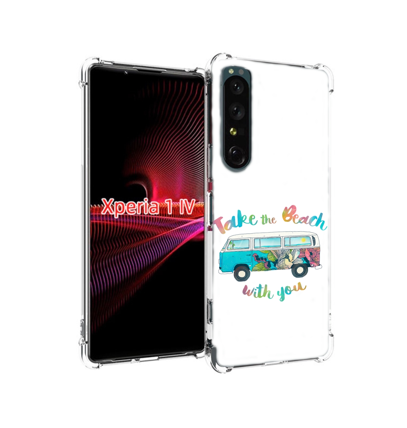 

Чехол накладка MyPads Хиппи автобус для Sony Xperia 1 IV, Прозрачный, Tocco