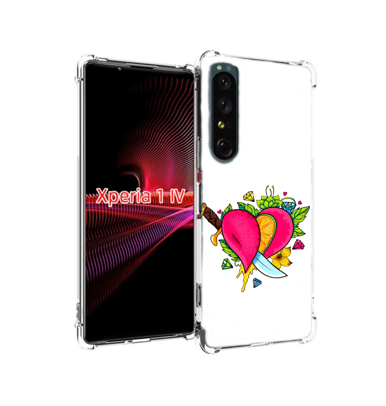 

Чехол накладка MyPads Фруктовое сердце для Sony Xperia 1 IV, Прозрачный, Tocco