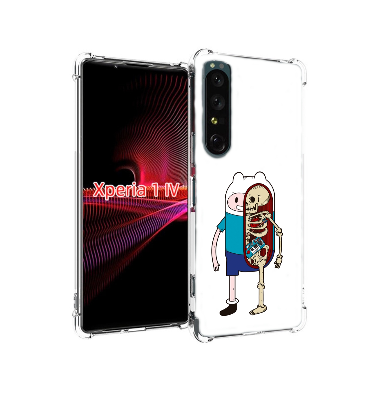 

Чехол накладка MyPads Финн скелет для Sony Xperia 1 IV, Прозрачный, Tocco