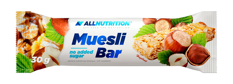 

ALLNUTRITION Батончики-мюсли ALLNUTRITION Muesli Bar 30 г, 28 шт, вкус: лесной орех