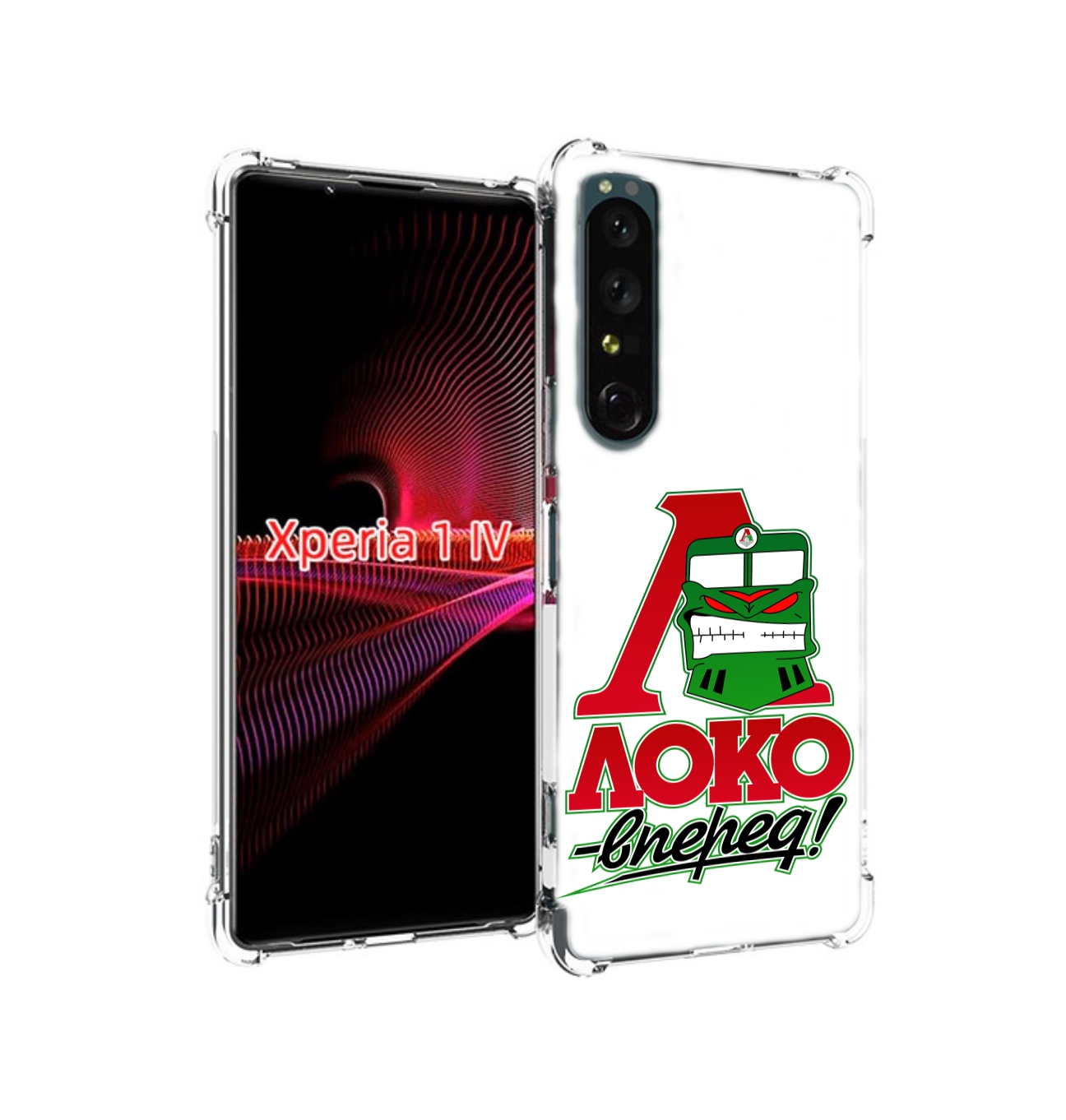 

Чехол накладка MyPads ФК локо вперед для Sony Xperia 1 IV, Прозрачный, Tocco
