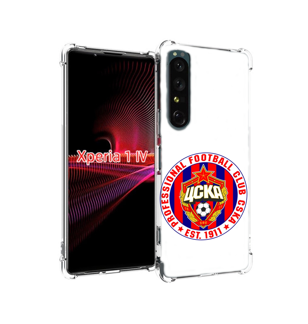 

Чехол накладка MyPads ФК ЦСК логотип для Sony Xperia 1 IV, Прозрачный, Tocco