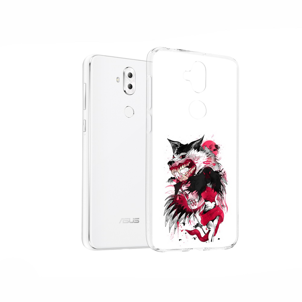

Чехол MyPads Tocco для Asus ZenFone 5 Lite (ZC600KL) красная шапочка, Прозрачный, Tocco