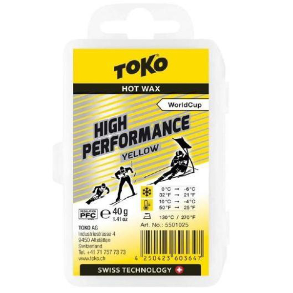 Низкофтористый парафин Toko 2020-21 Performance Yellow 40 G Yellow