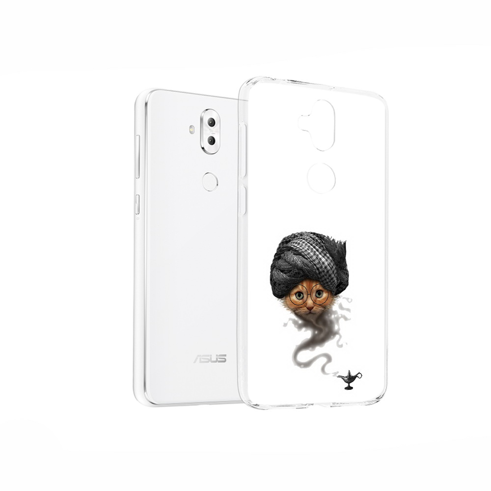 

Чехол MyPads Tocco для Asus ZenFone 5 Lite (ZC600KL) кот джин, Прозрачный, Tocco