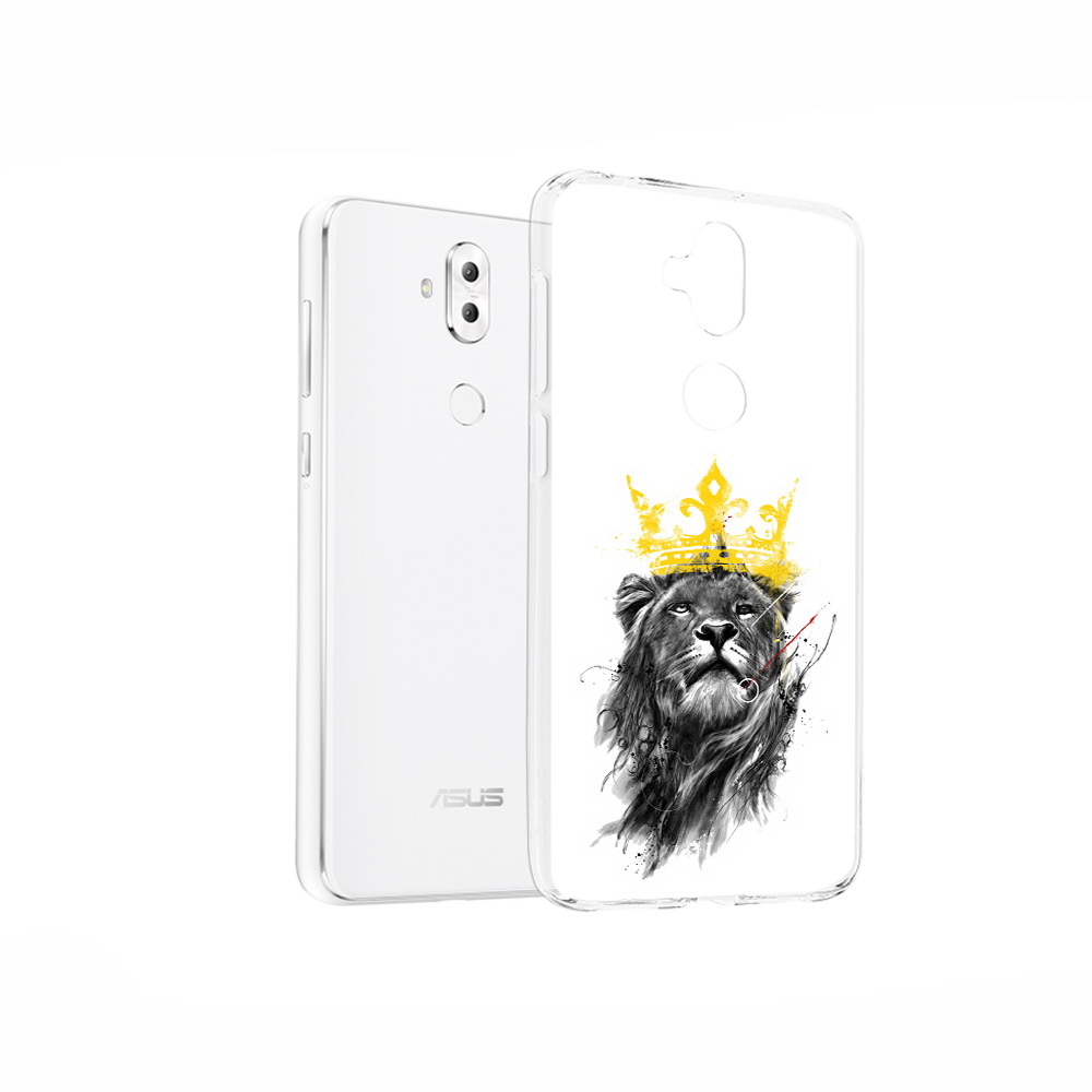 Чехол MyPads Tocco для Asus ZenFone 5 Lite (ZC600KL) король-лев