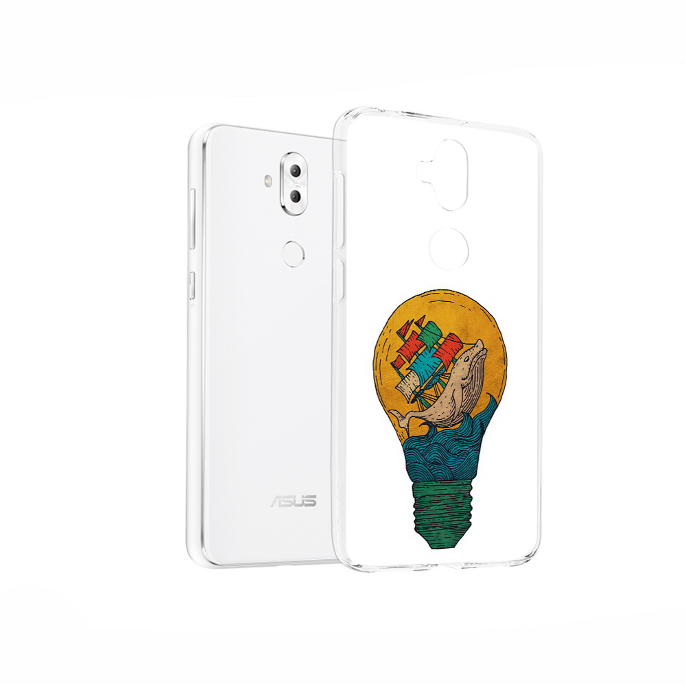 Чехол MyPads Tocco для Asus ZenFone 5 Lite (ZC600KL) кит в лампочке с парусами