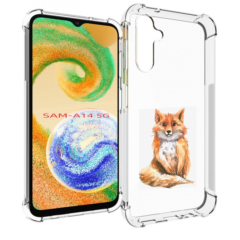 

Чехол MyPads детская лиса для Samsung Galaxy A14 5G, Прозрачный, Tocco