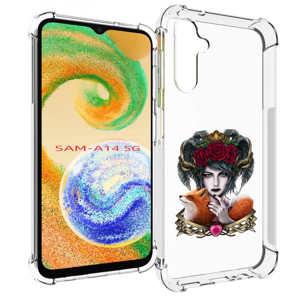 

Чехол MyPads девушка с лисой для Samsung Galaxy A14 5G, Прозрачный, Tocco