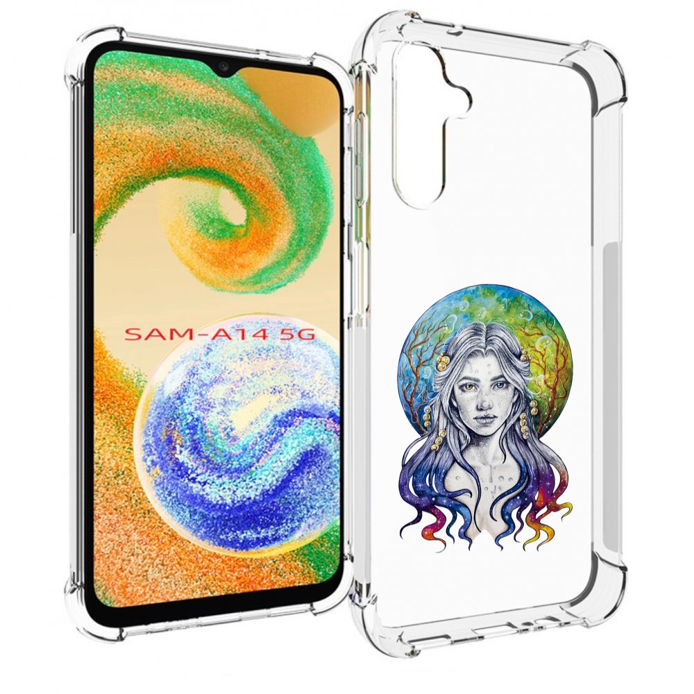 

Чехол MyPads девушка с красивыми волосами для Samsung Galaxy A14 5G, Прозрачный, Tocco