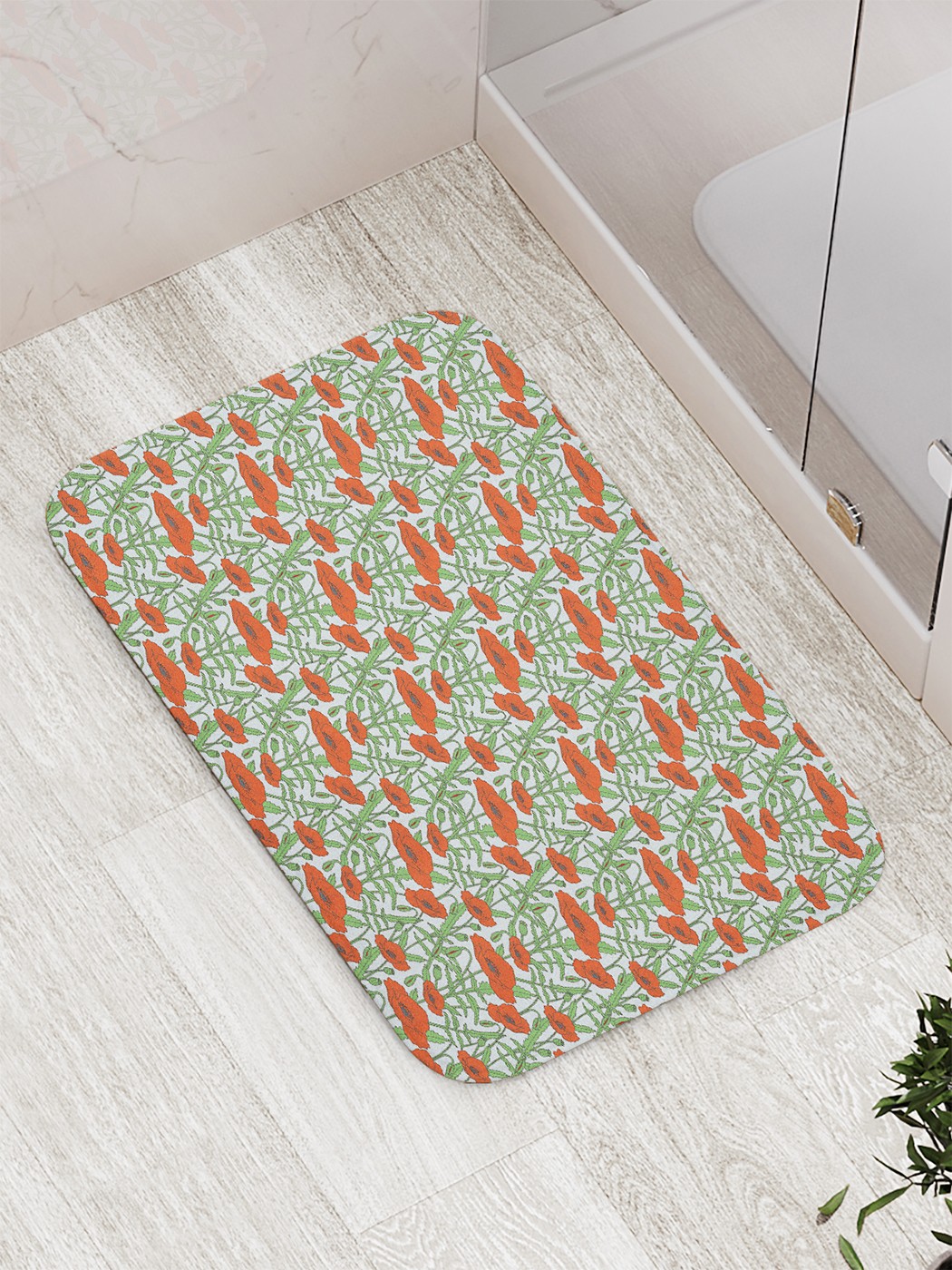 

Коврик противоскользящий для ванной, сауны, бассейна, 77х52 см bath_76003 JoyArty