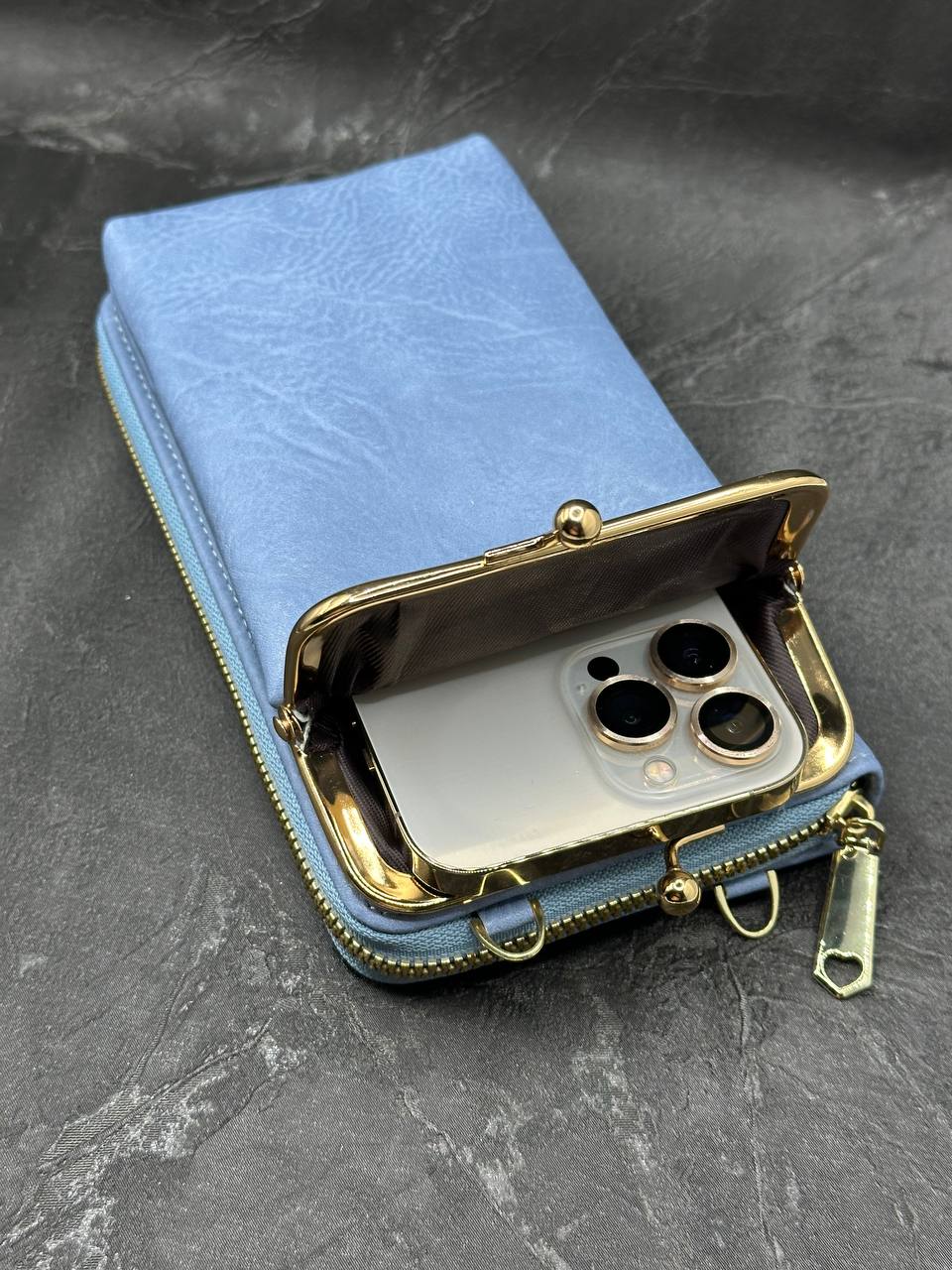 Сумка кросс-боди женская SunGold 5727 голубая