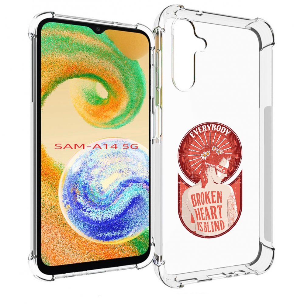

Чехол MyPads девушка разбитое сердце для Samsung Galaxy A14 5G, Прозрачный, Tocco