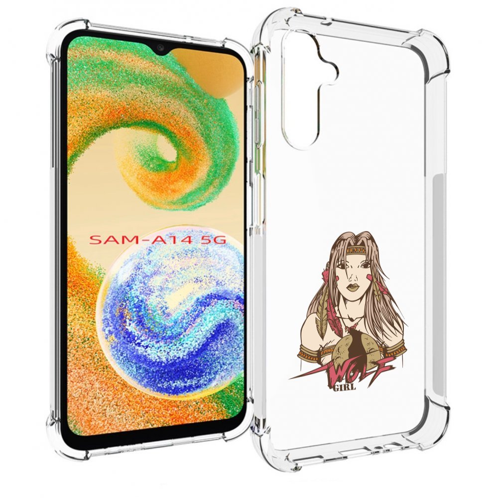 

Чехол MyPads девушка волк для Samsung Galaxy A14 5G, Прозрачный, Tocco