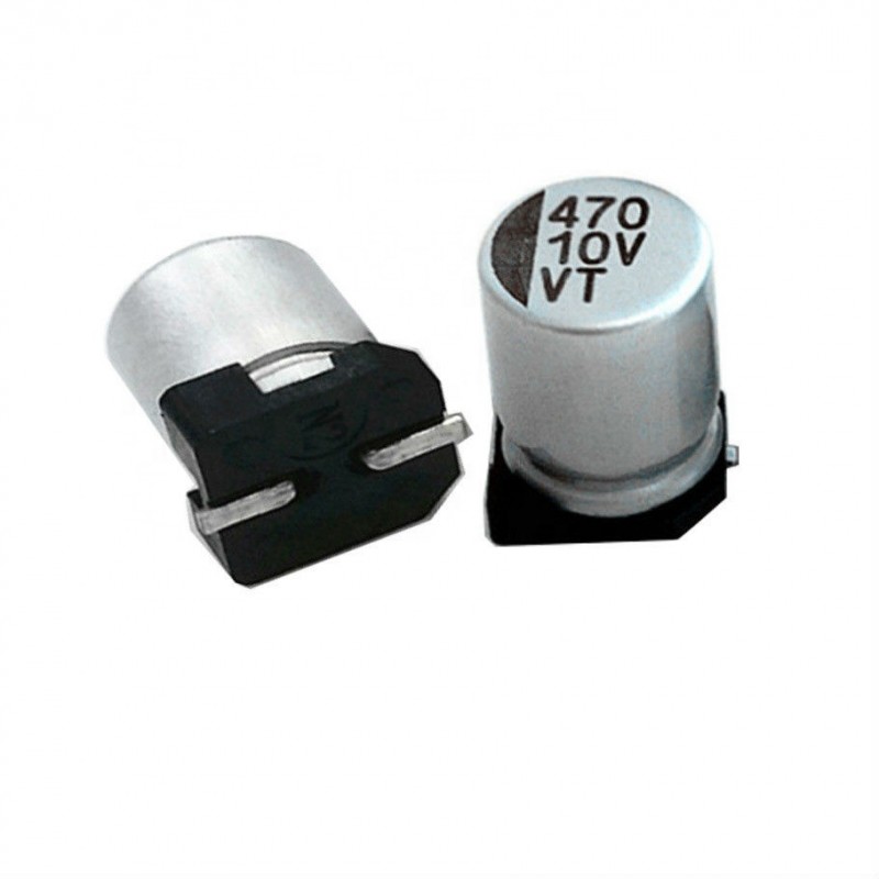 

100 штук, Конденсатор электролитический SMD 100мкФ 6.3В (EHV101M0JRC) HITANO