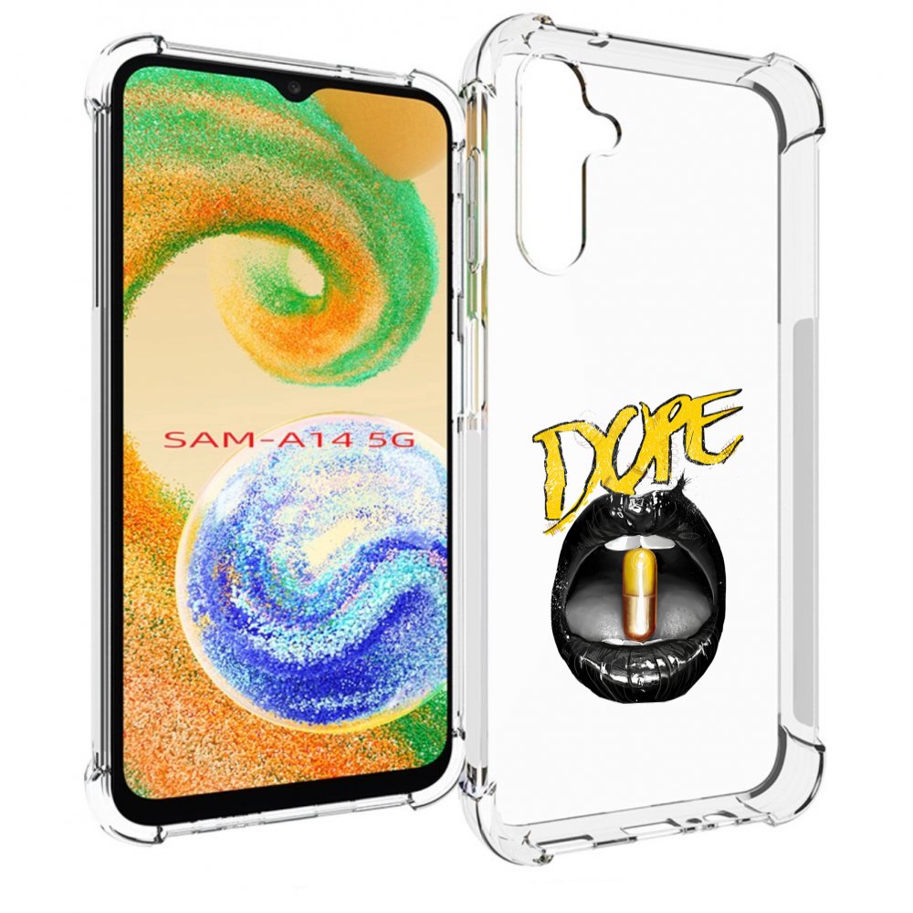 

Чехол MyPads губы для Samsung Galaxy A14 5G, Прозрачный, Tocco