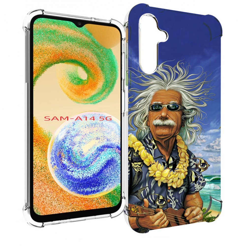 

Чехол MyPads энштейн на отдыхе для Samsung Galaxy A14 5G, Прозрачный, Tocco