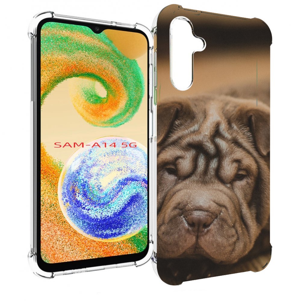 

Чехол MyPads шарпеи для Samsung Galaxy A14 5G, Прозрачный, Tocco