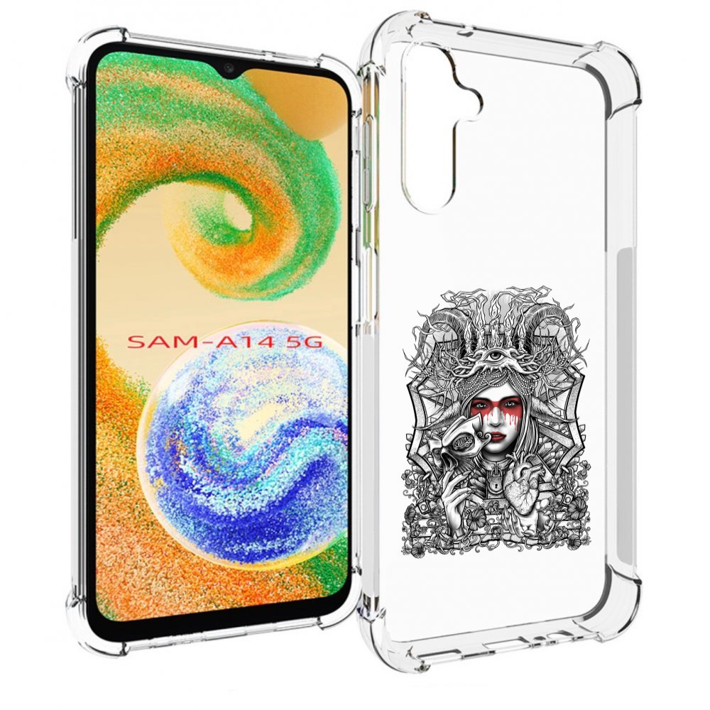 

Чехол MyPads грусная девушка для Samsung Galaxy A14 5G, Прозрачный, Tocco
