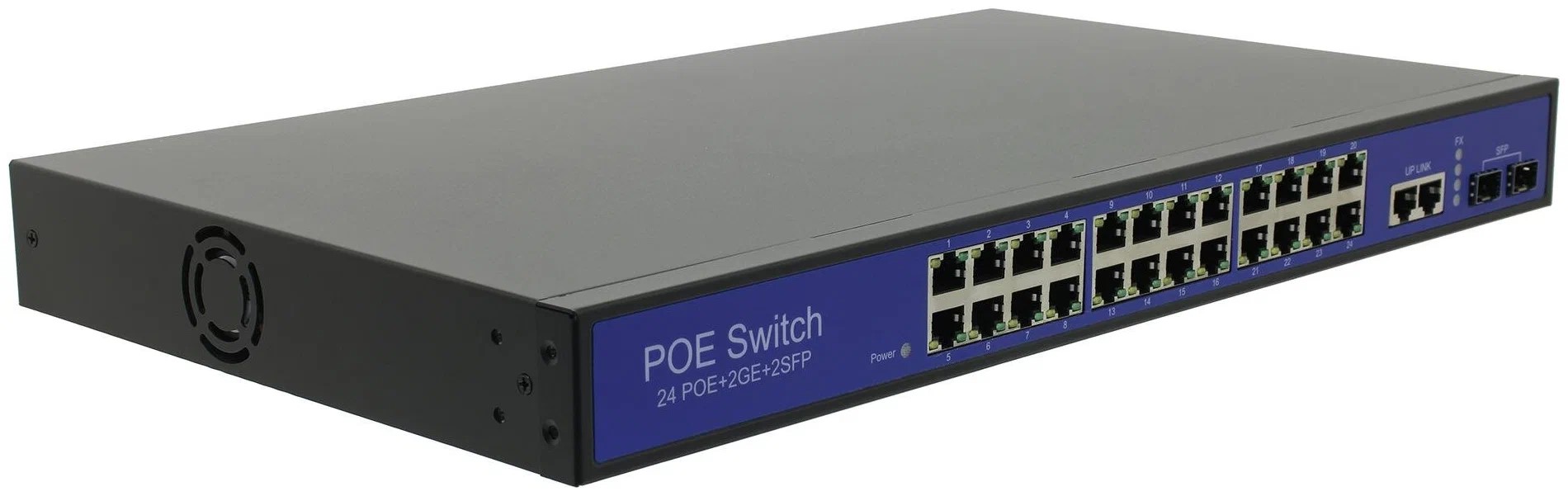 

Коммутатор Orient SWP-7524POE/2P/2SFP PS GE черный, синий, SWP-7524POE/2P/2SFP PS GE