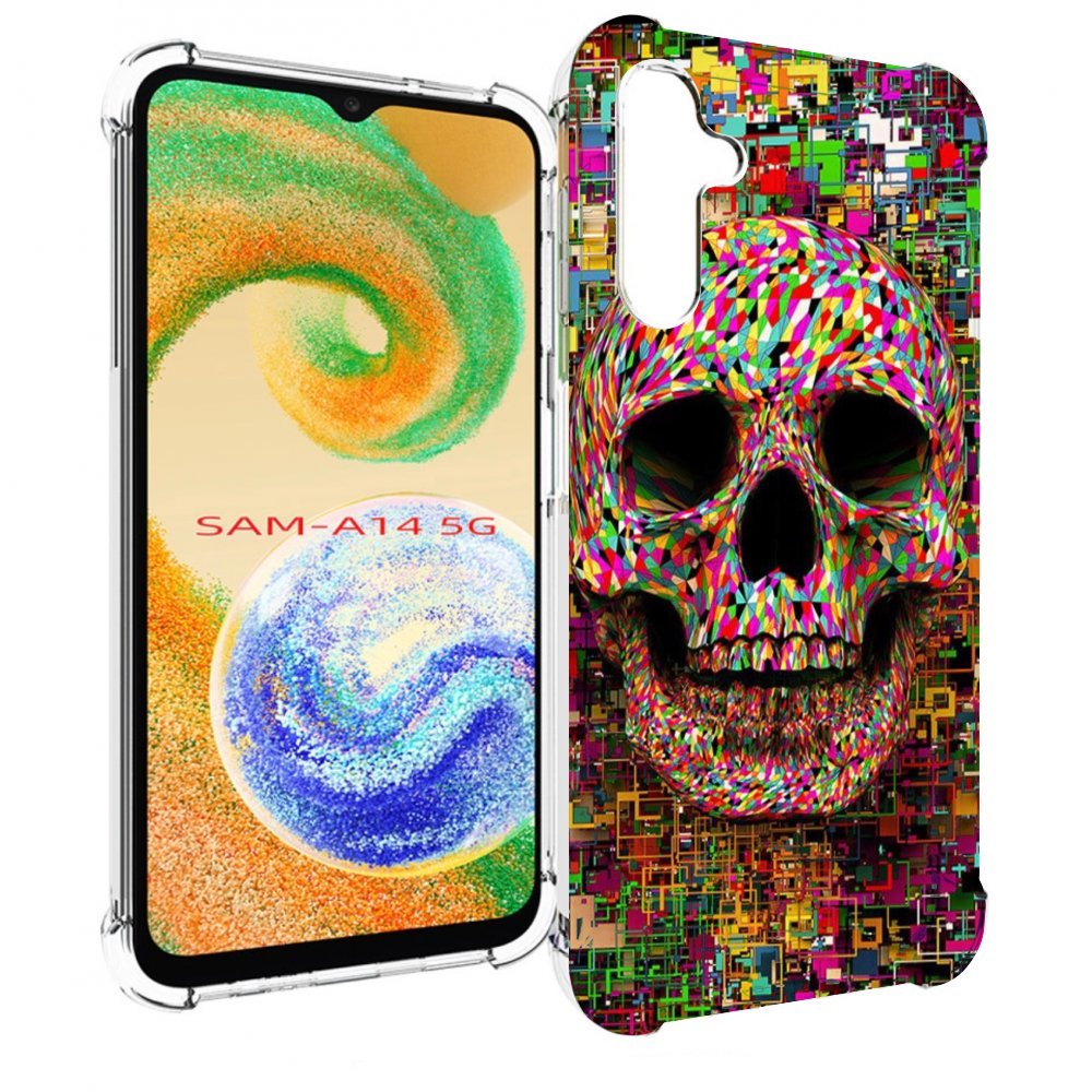 

Чехол MyPads череп красочные цвета для Samsung Galaxy A14 5G, Прозрачный, Tocco