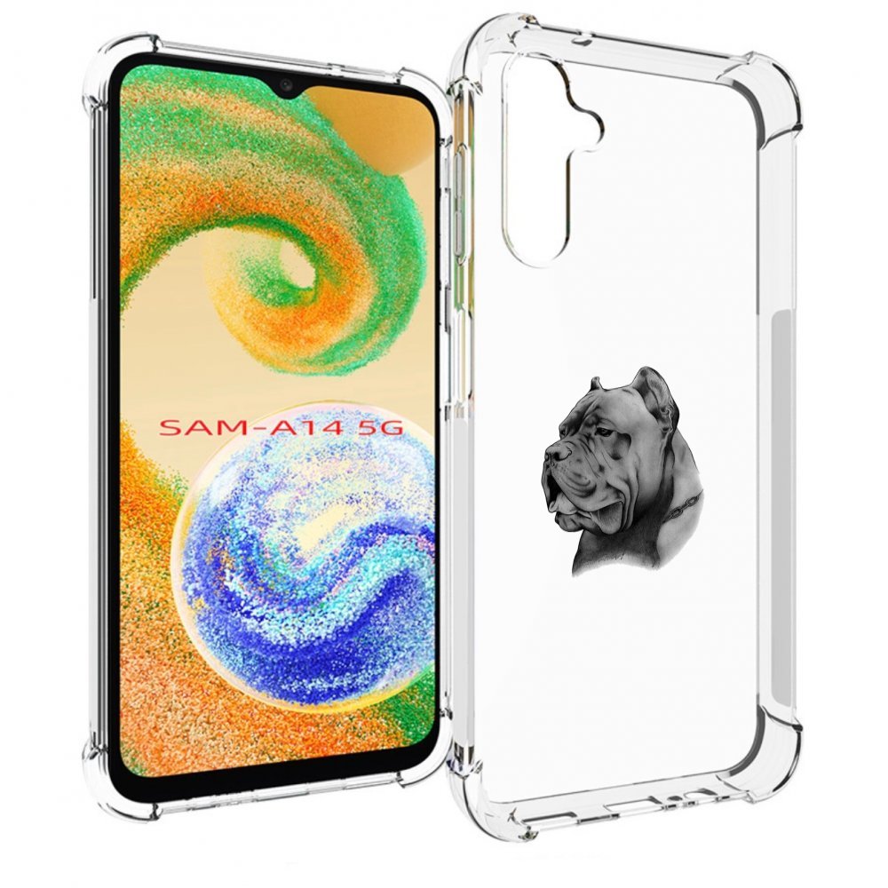 

Чехол MyPads грозный бульдог для Samsung Galaxy A14 5G, Прозрачный, Tocco