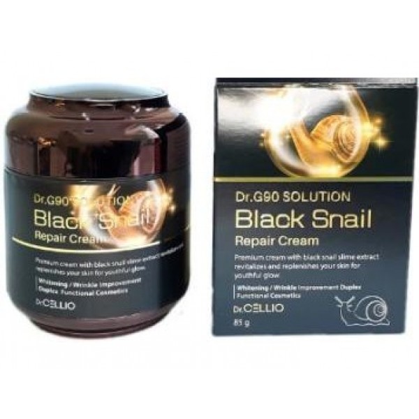 Крем для лица с муцином улитки Dr.Cellio solution black snail repair cream, BUTA, 85 мл