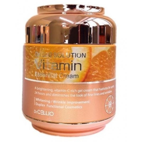 фото Крем для лица витаминный dr.cellio g90 solution vitamin essential cream, buta, 85 мл