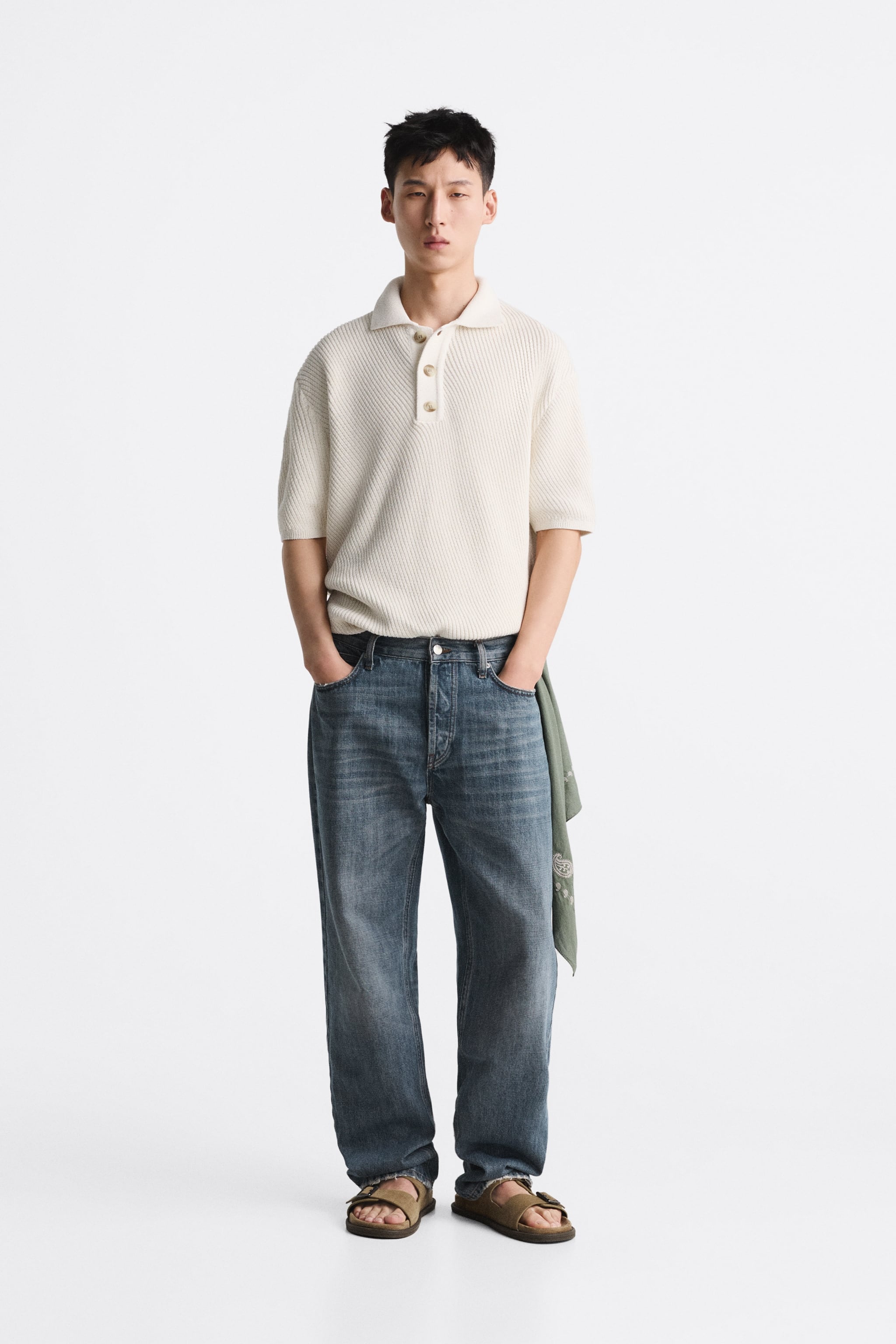 

Джемпер мужской ZARA 06771408 белый M (доставка из-за рубежа), 06771408