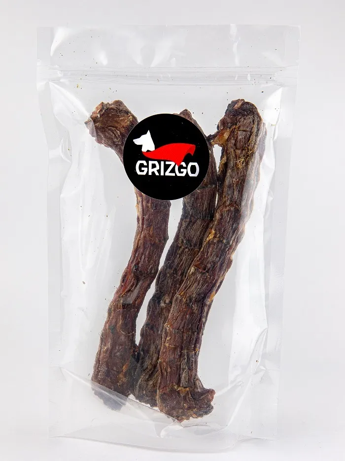

Лакомство для собак GRIZGO шея утки, 100 г, 0