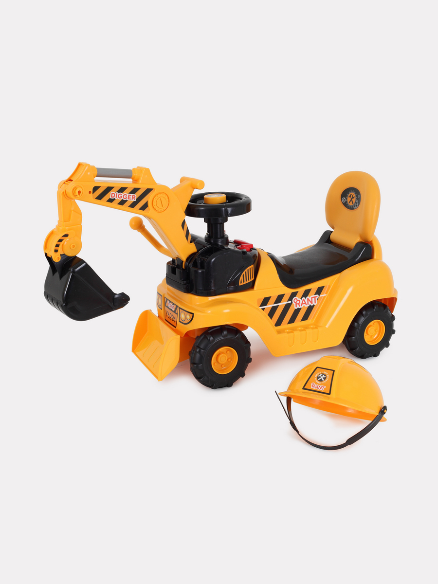 

Машинка-каталка RANT basic RC004 "Excavator" yellow-желтый, Оранжевый, Excavator