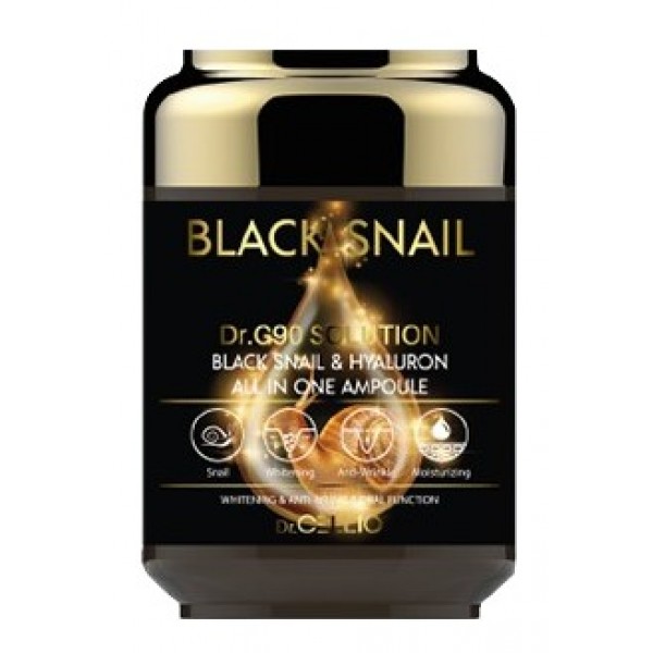 фото Сыворотка buta муцин черной улитки гиалурон dr.cellio g90 black snail hyaluron all in one