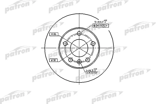 

Тормозной диск PATRON pbd4051, Ок